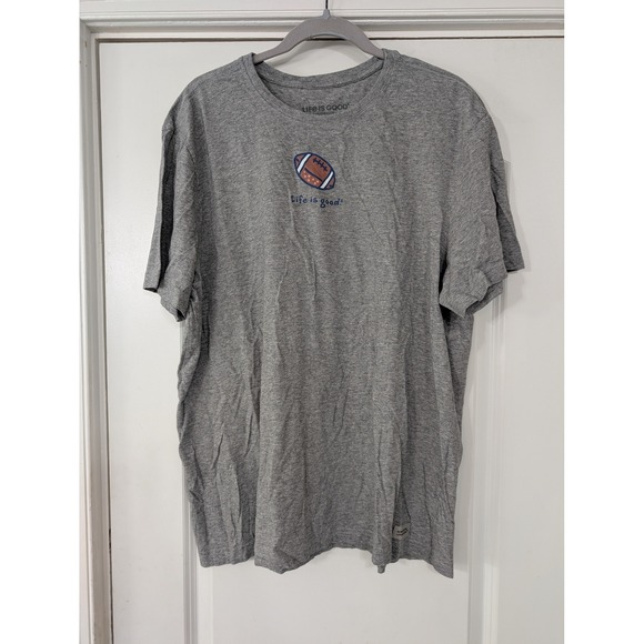 Life is Good Men's Football Crusher tee Graphic T-Shirt XL Short Sleeve - Picture 1 of 5